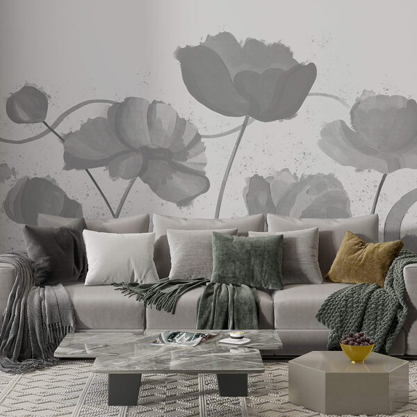 Flores caprichosas en tonos suaves