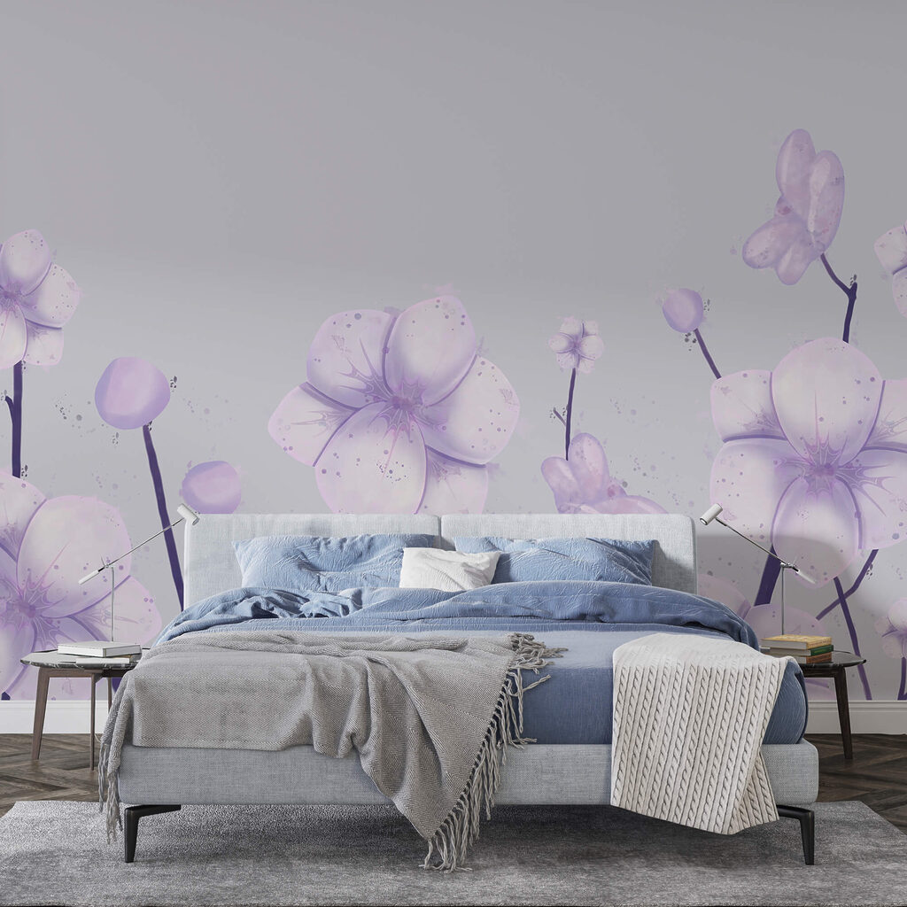 Ramo de flores sobre fondo blanco