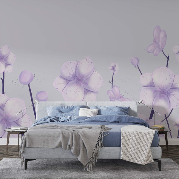 Ramo de flores sobre fondo blanco