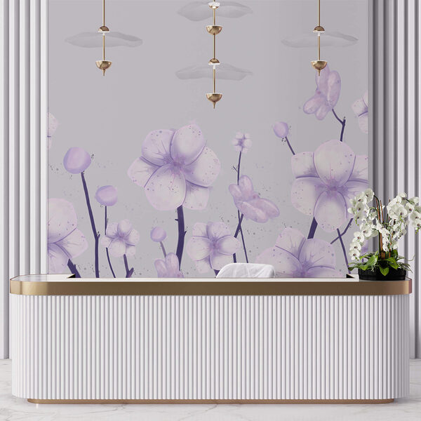 Ramo de flores sobre fondo blanco