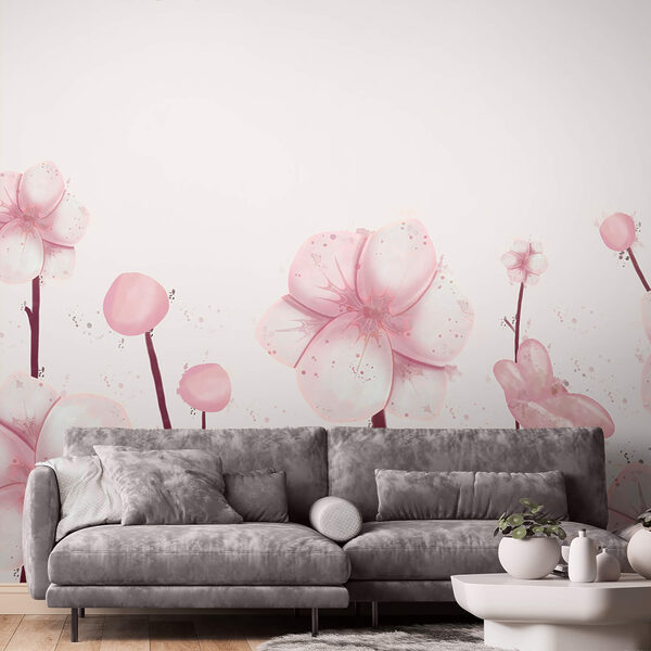 Grupo de flores rosas