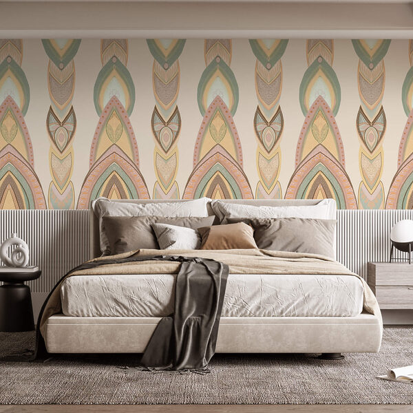 Patrón de formas coloridas