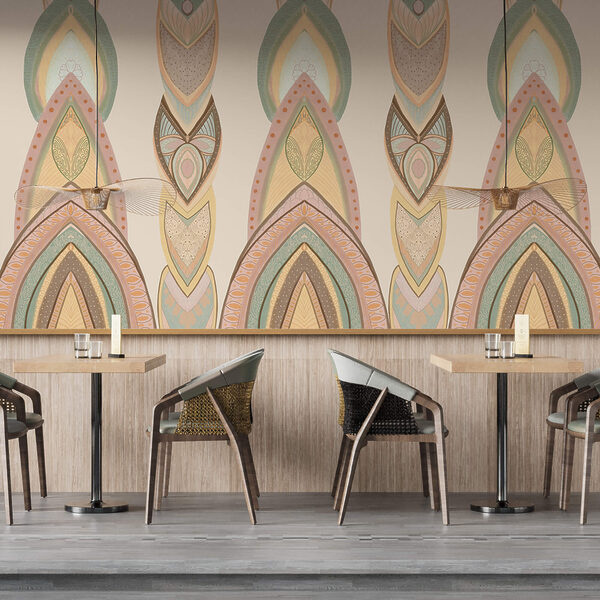 Patrón de formas coloridas