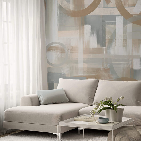 Pintura de círculos y líneas