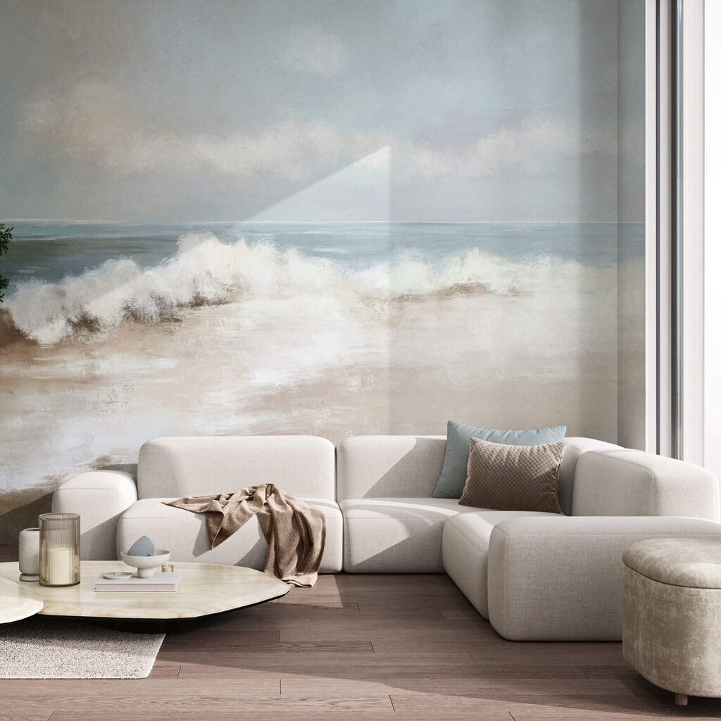 Pintura de una playa