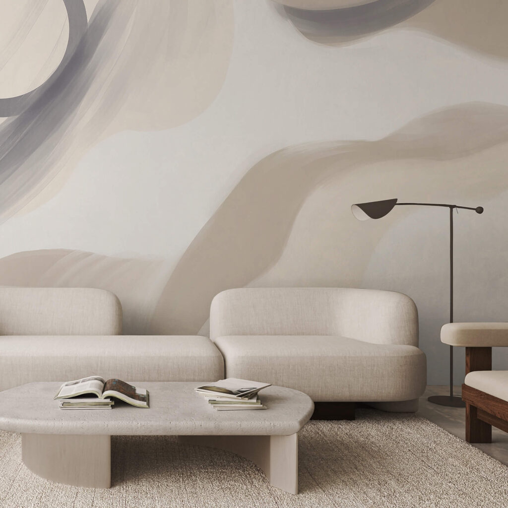 Remolinos abstractos en tonos suaves
