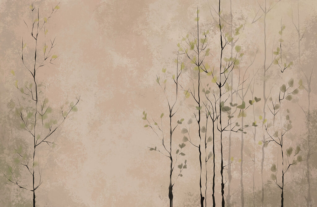 Group of trees with leaves