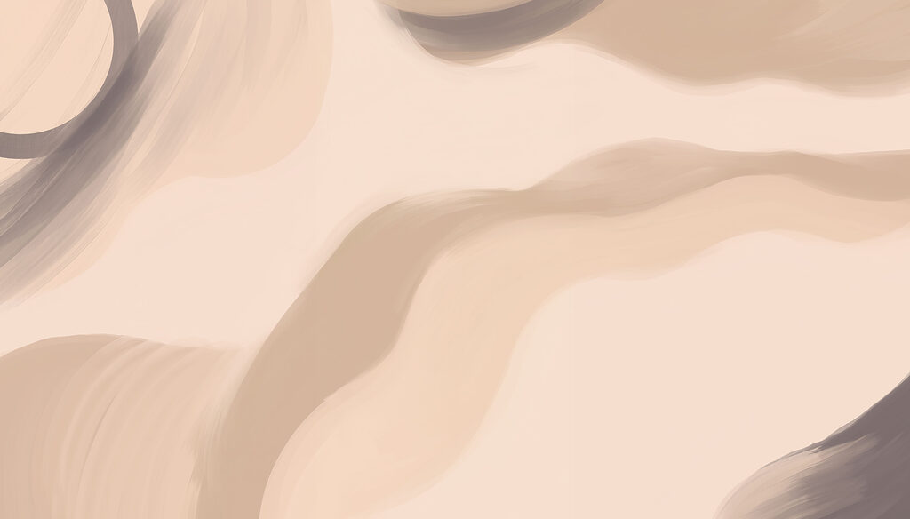 Soft hues and flowing shapes blend