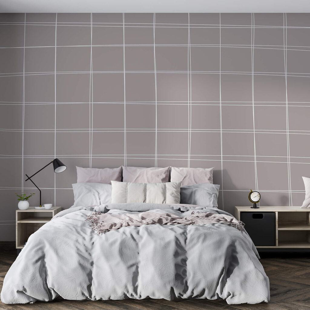 Cuadrícula gris y blanca