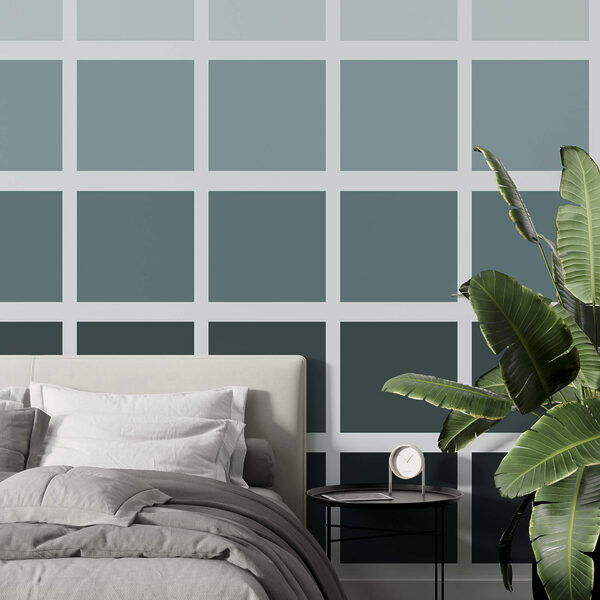 Cuadrados grises con cuadrados negros