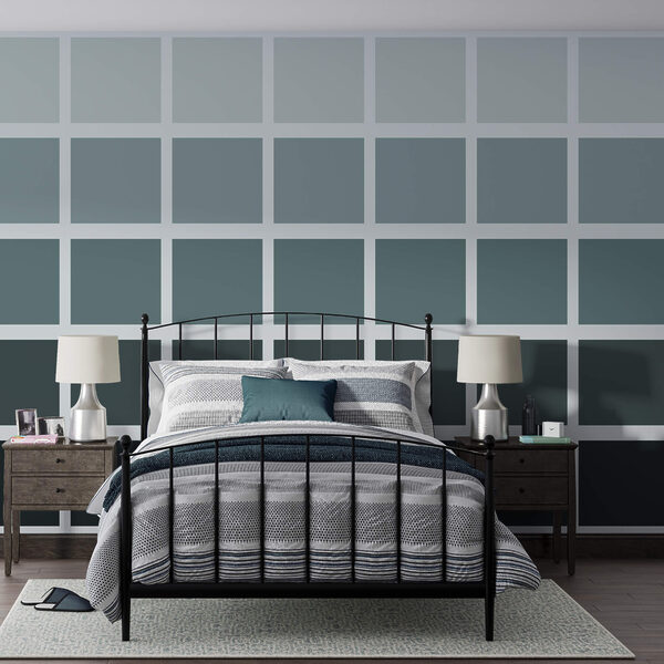 Cuadrados grises con cuadrados negros