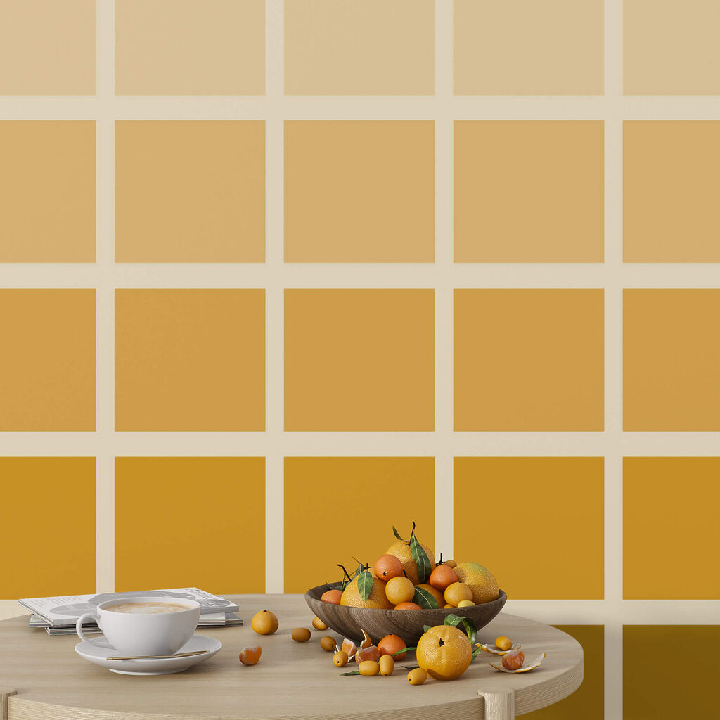 Cuadrados amarillos y marrones Cuadrados amarillos y marrones