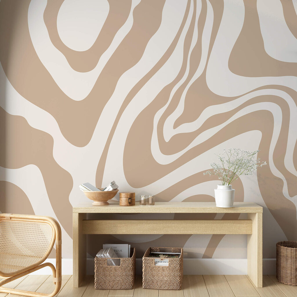 Remolinos blancos y marrones