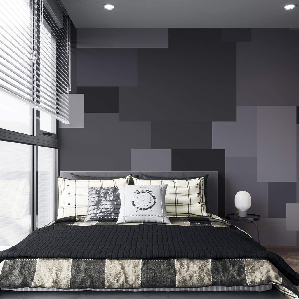 Cuadrados grises apilados