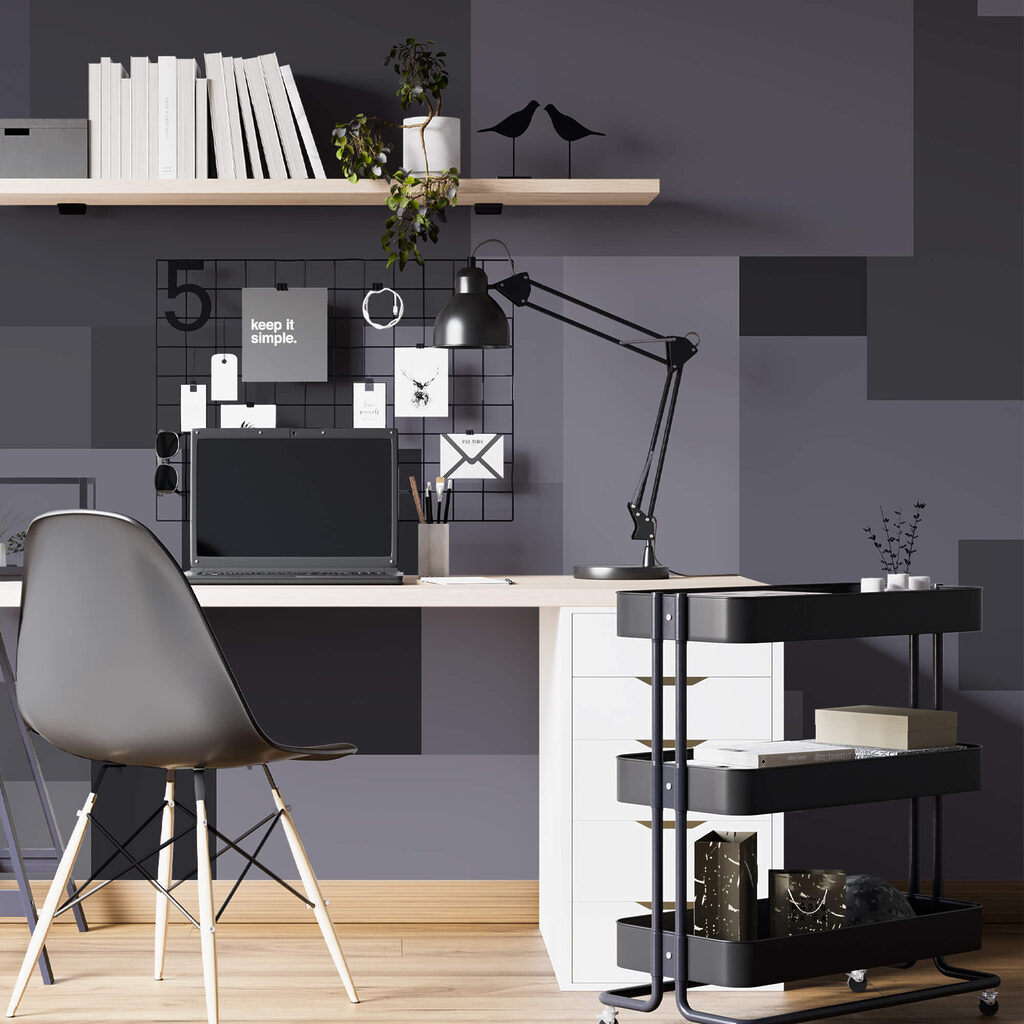 Cuadrados grises apilados