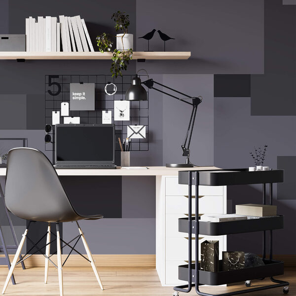 Cuadrados grises apilados