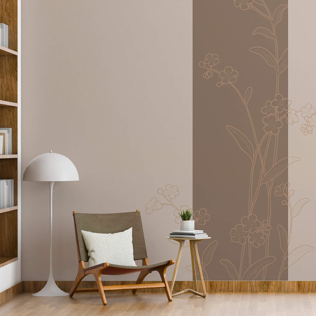 Elegante diseño floral sobre un fondo relajante