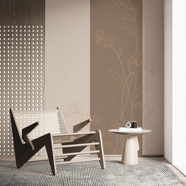 Elegante diseño floral sobre un fondo relajante