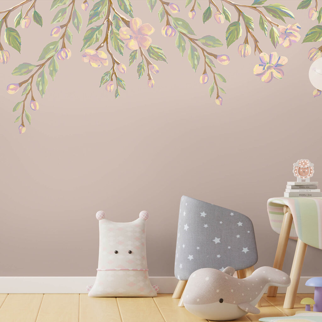 Delicado diseño floral sobre un fondo suave