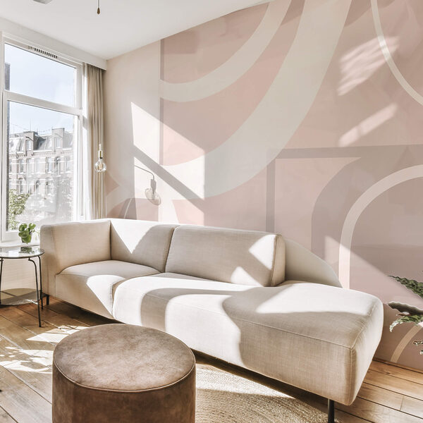 Formas abstractas en suaves colores pastel Formas abstractas en suaves colores pastel