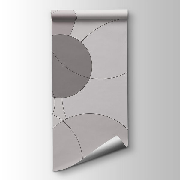 Grey and white circle pattern