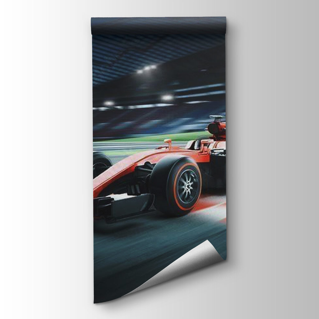 Race car on a track