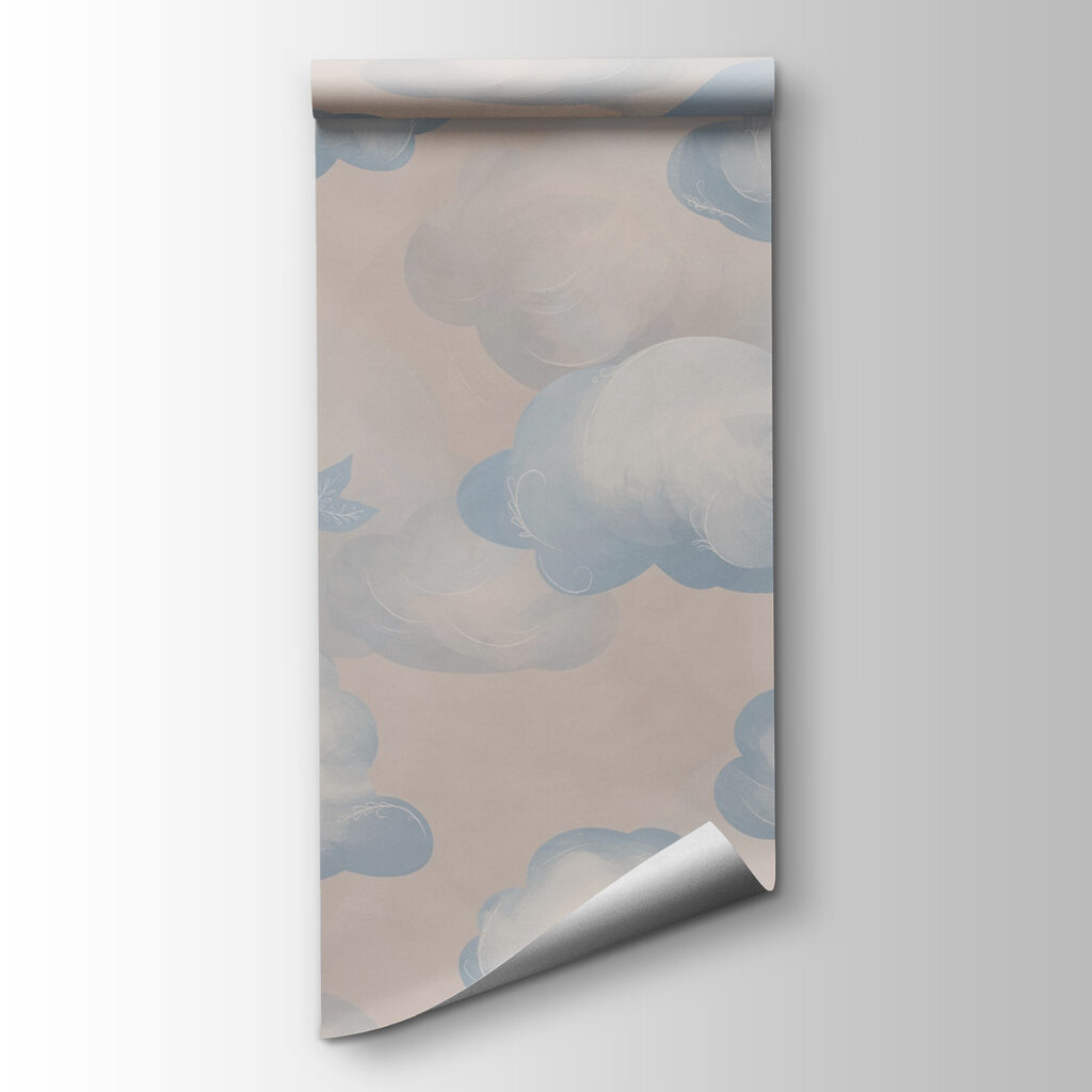 Blue and white clouds and whales