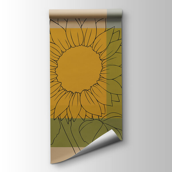 Group of sunflowers with leaves Group of sunflowers with leaves