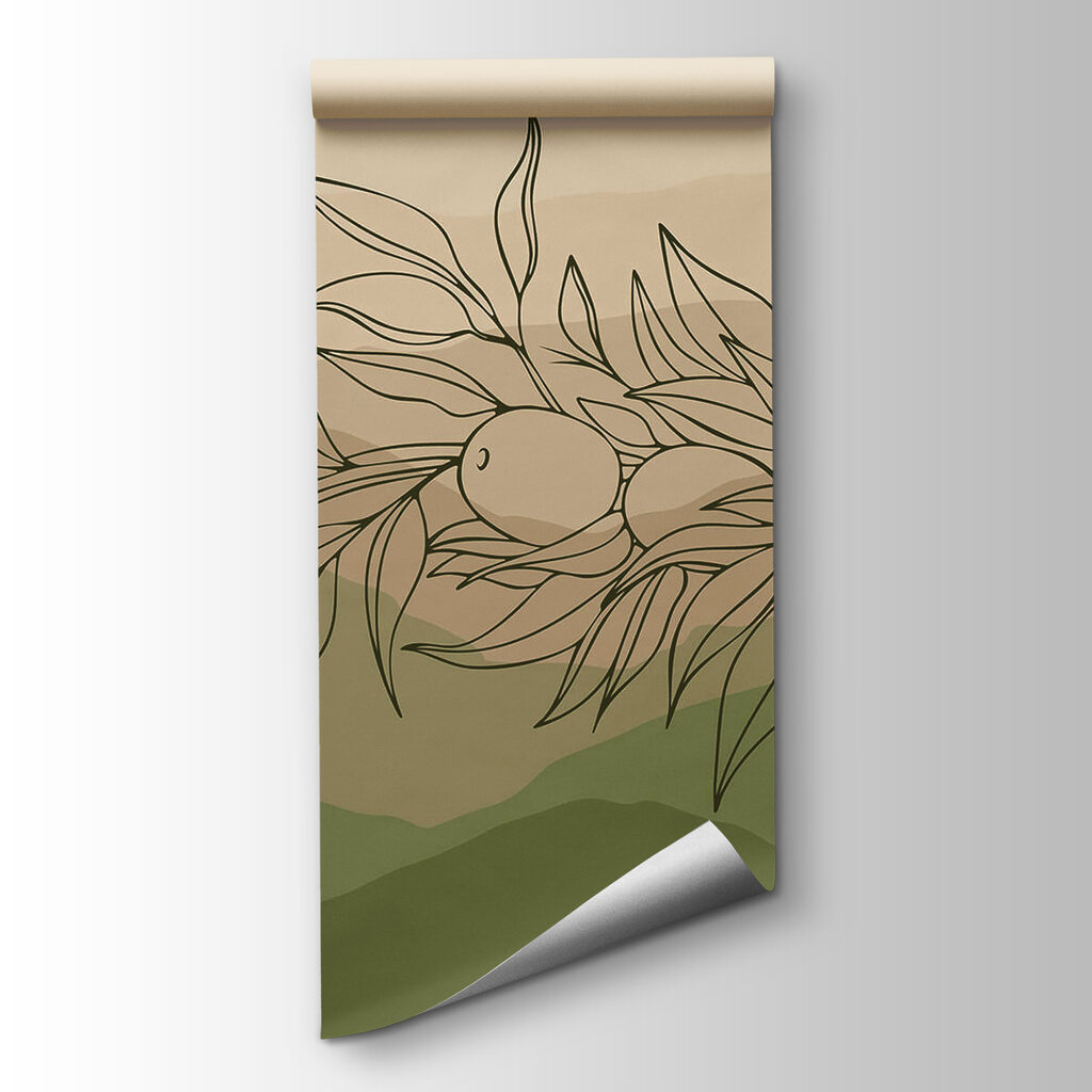 Drawing of fruit on a branch