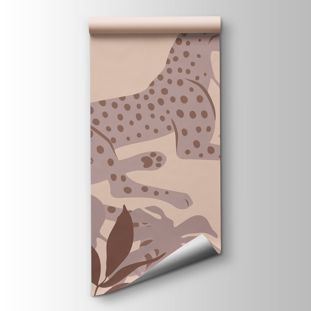 Cheetah lying down with plants Cheetah lying down with plants