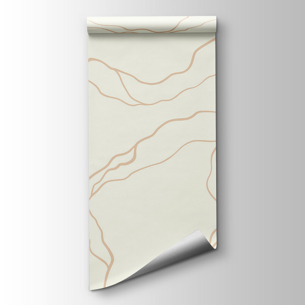 White and orange lines
