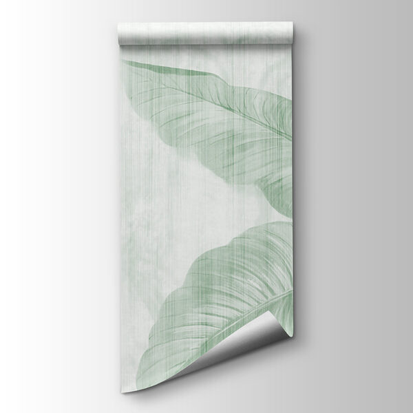 Lush leaves in soft green hues