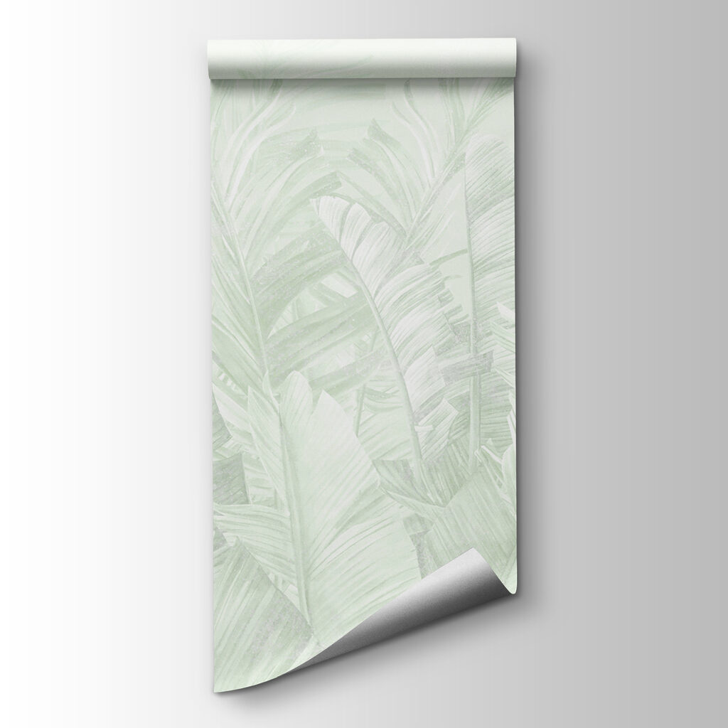 Soft green leaves in gentle layers