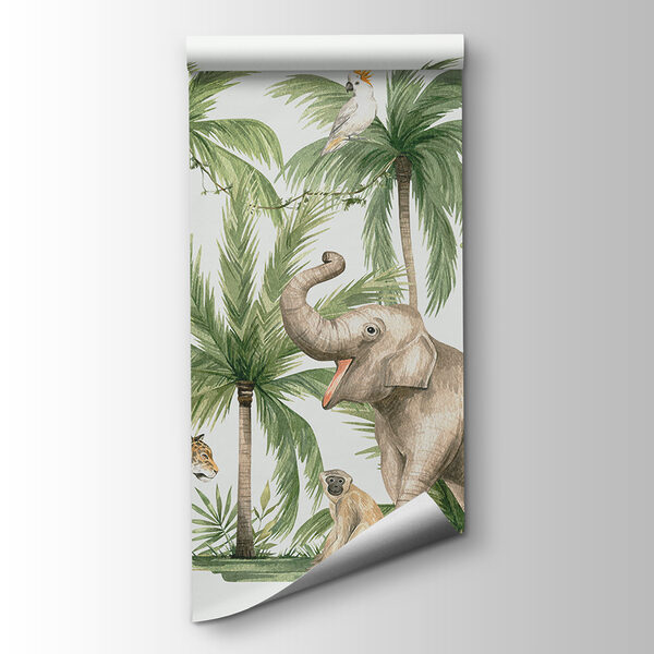 A group of animals in a jungle A group of animals in a jungle