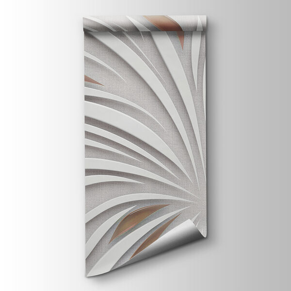 Radiant white petals with metallic accents
