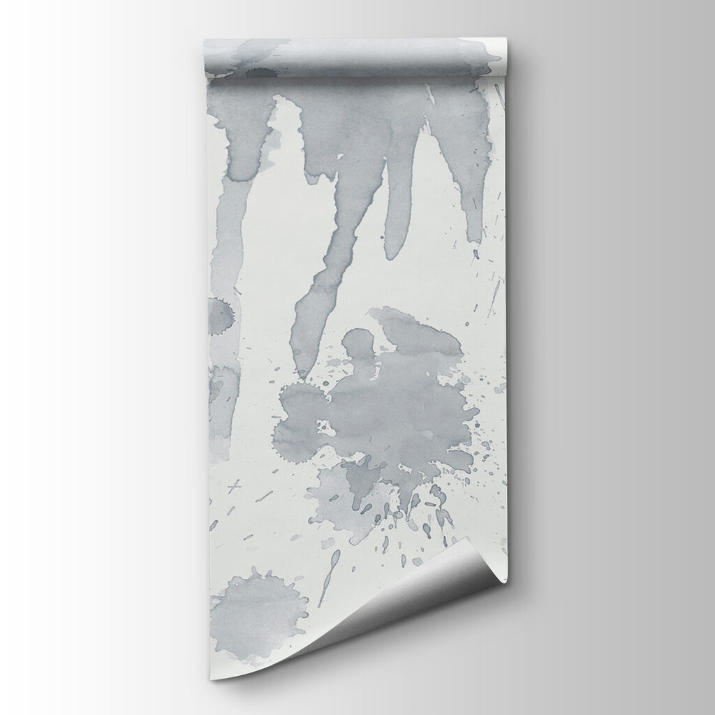 A group of blots on a white surface