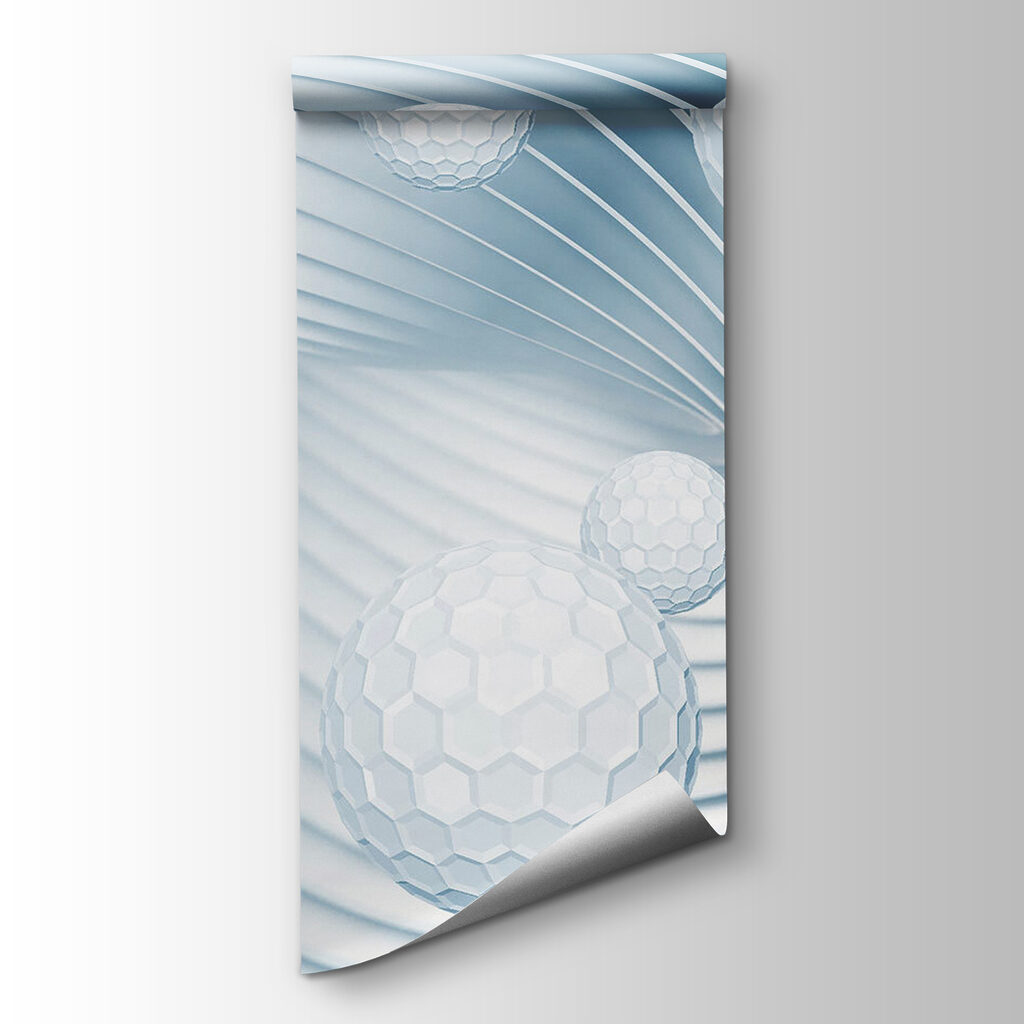 White balls in a spiral White balls in a spiral