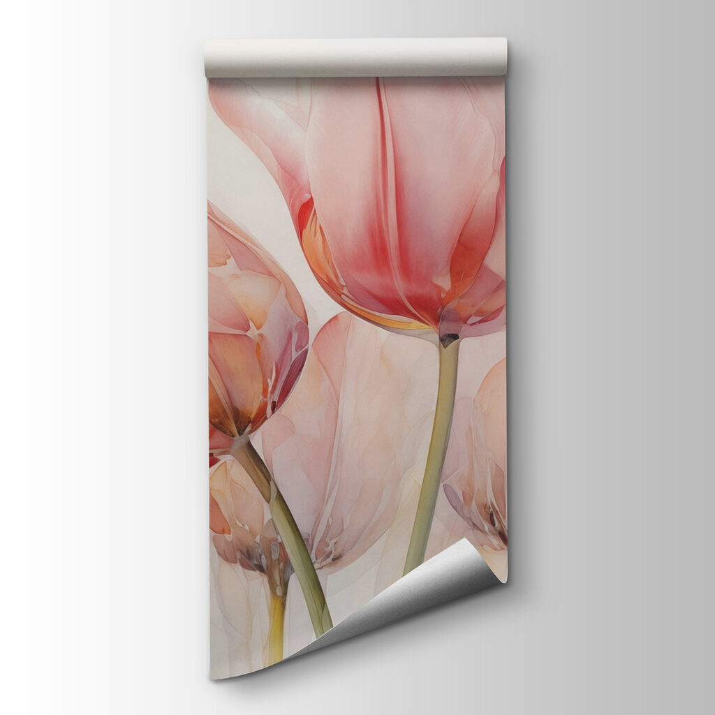 Group of pink tulips Group of pink tulips