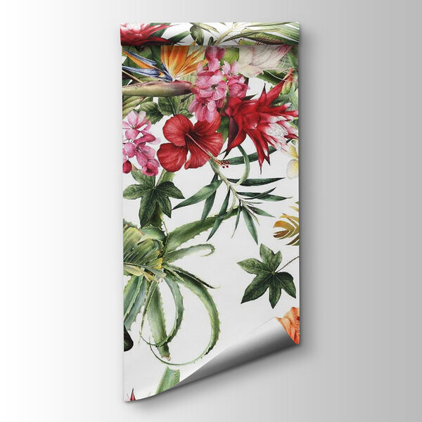 Pattern of flowers and leaves