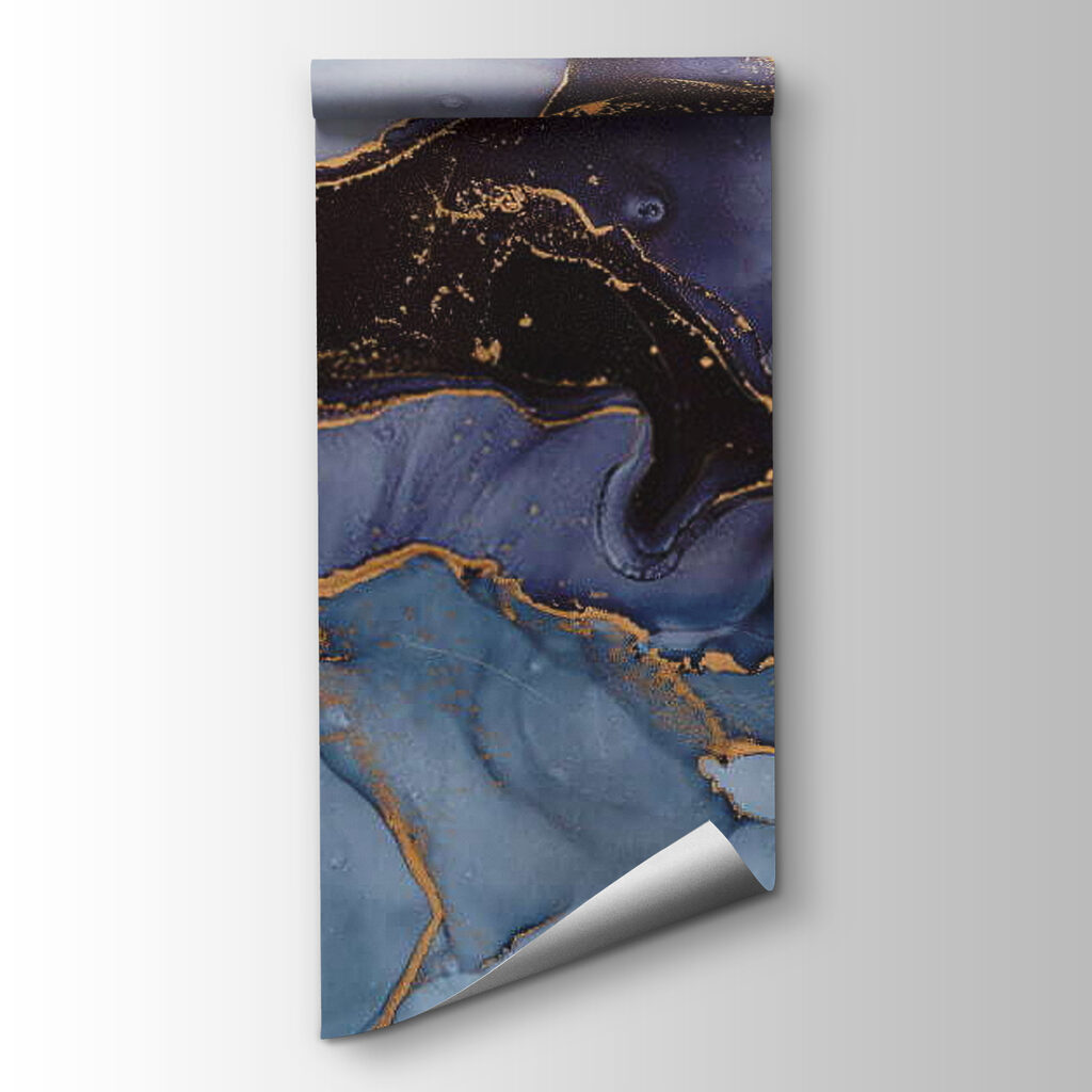 Elegant Sapphire and Metallic Streams