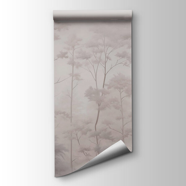 Group of trees with fog