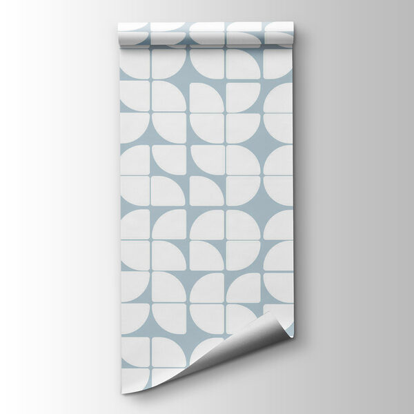 A pattern of white and blue circles