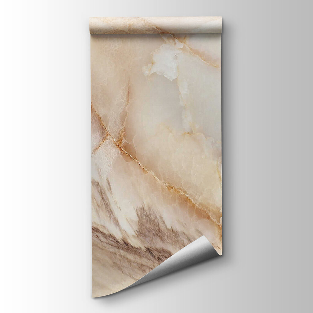 Natural stone with soft, flowing patterns