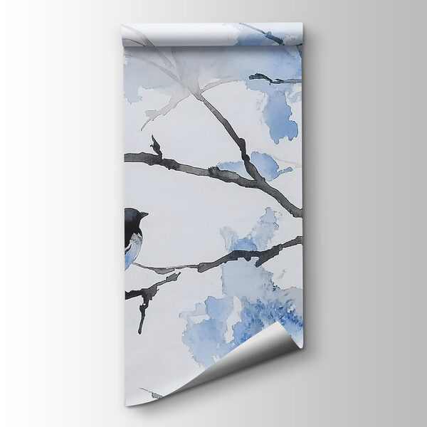 Group of birds on a tree branch