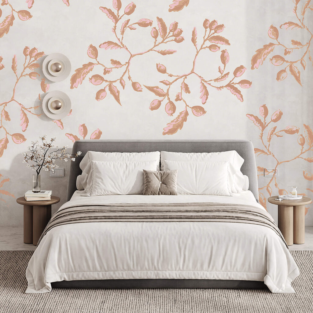 Patrón de hojas y bayas Patrón de hojas y bayas