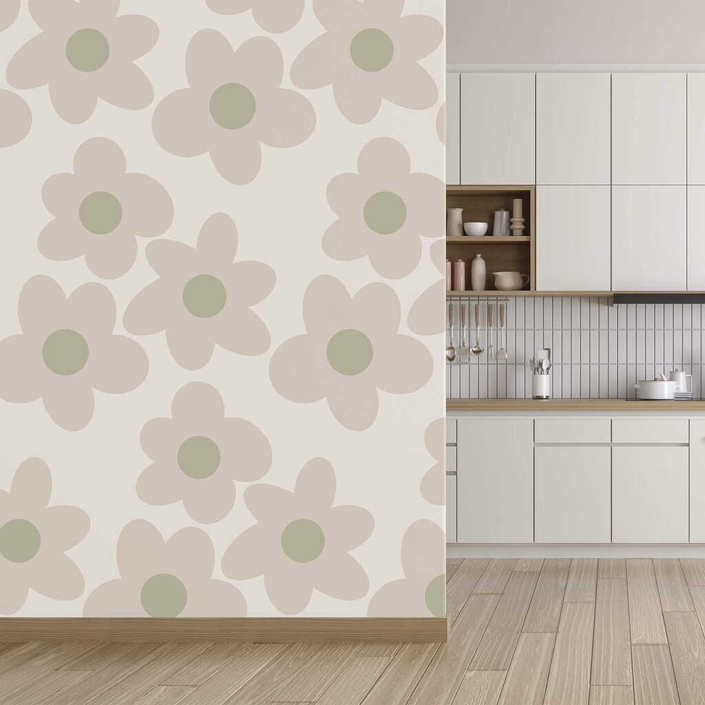 Patrón de flores sobre fondo blanco Patrón de flores sobre fondo blanco