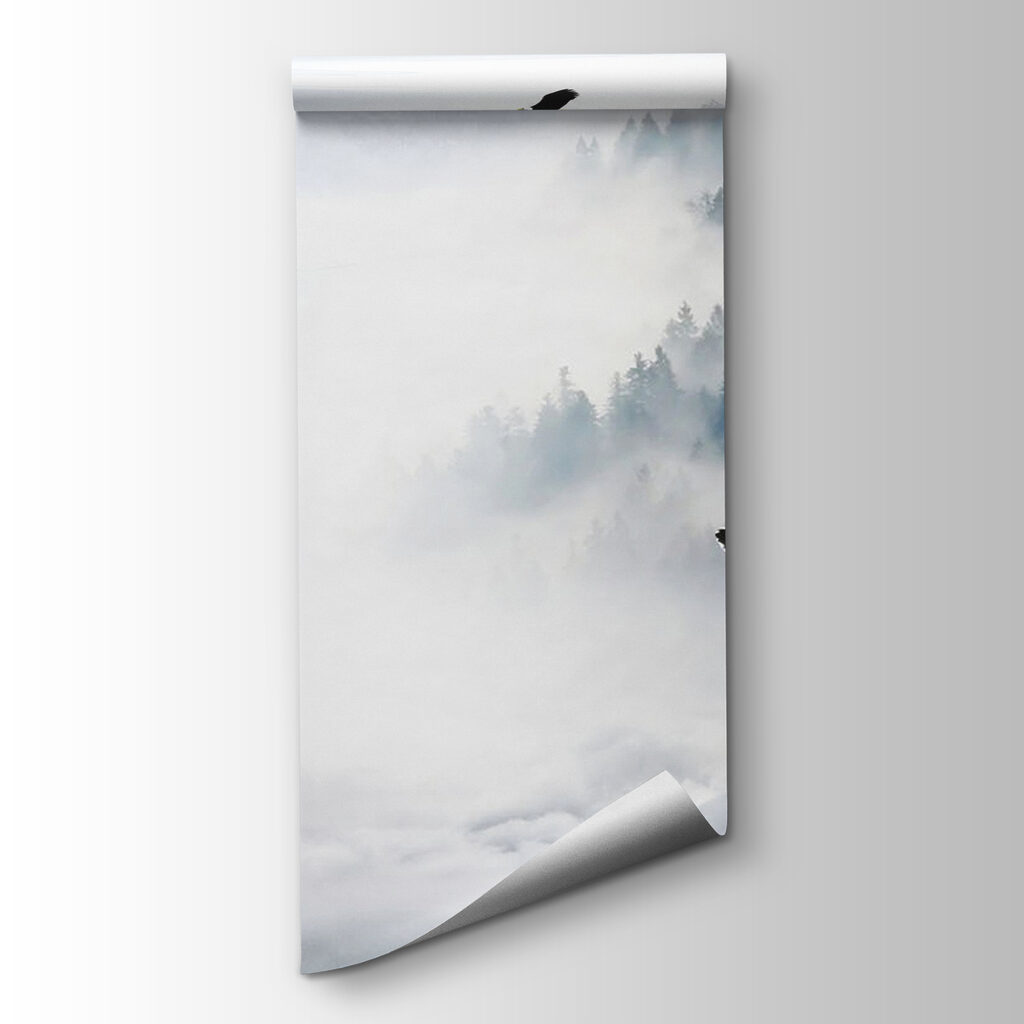 Wolf howling in the snow