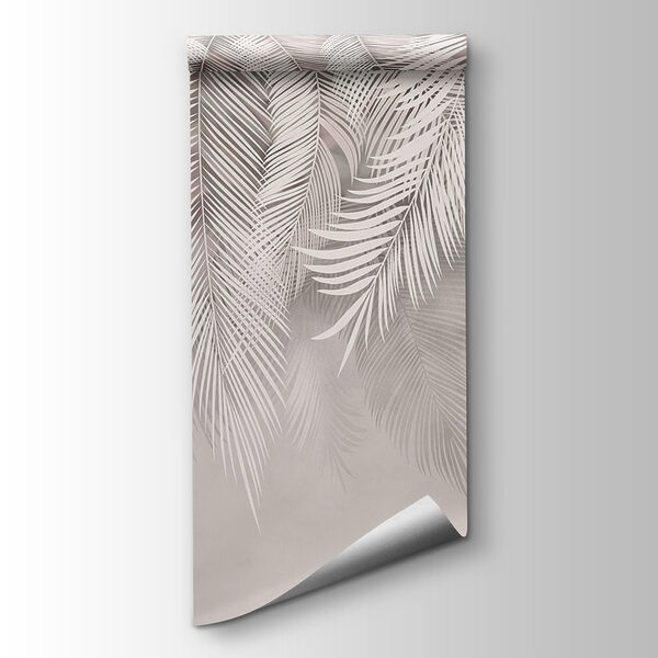 White feathered leaves