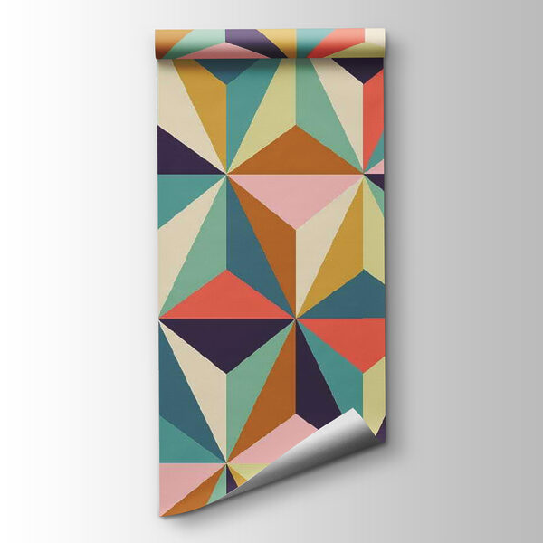 Pattern of colorful triangles