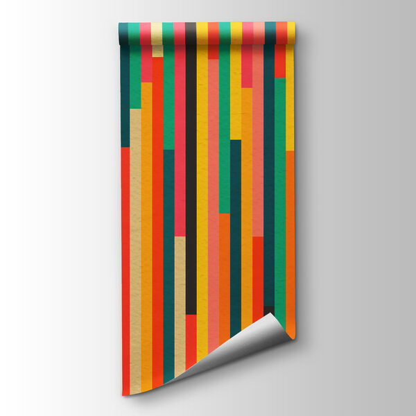 Colorful vertical lines